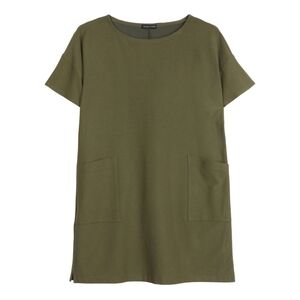 Eileen Fisher Washable Stretch Crepe Dress M